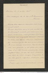 Nachlass Franz Steindachner, Visitenkarte von Francisco Marques de Goes Calmon an Franz Steindachner, Inv.Nr. 169.01, Seite 1